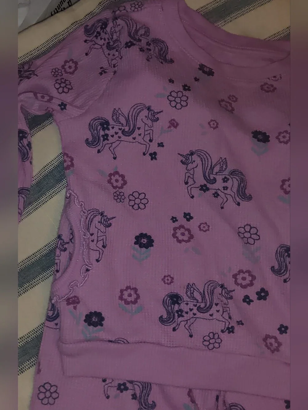 Garanimals Girls Bundle- 2 Sets Thermals + 2 Long Sleeve Shirts 18 Mo ± 2 T!